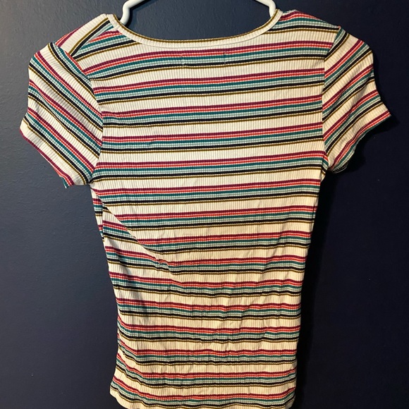 Fitted Striped Tee - Picture 2 of 3
